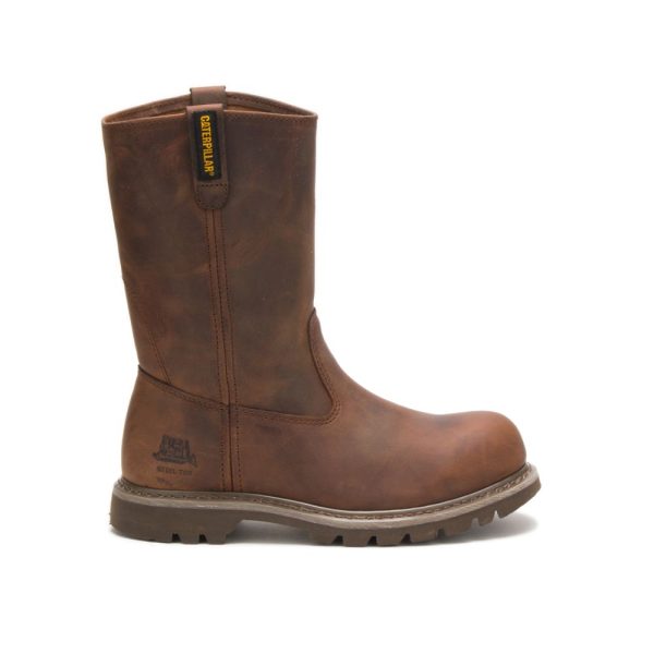 Caterpillar Revolver Steel Toe Womens Boots Brown