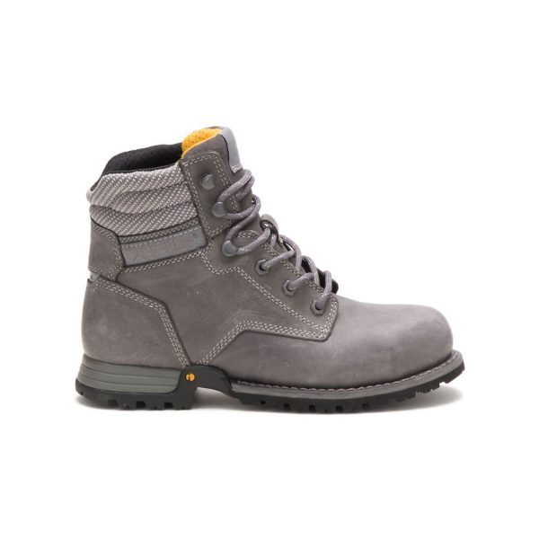 Grey Womens Caterpillar Paisley 6″ Steel Toe Boots