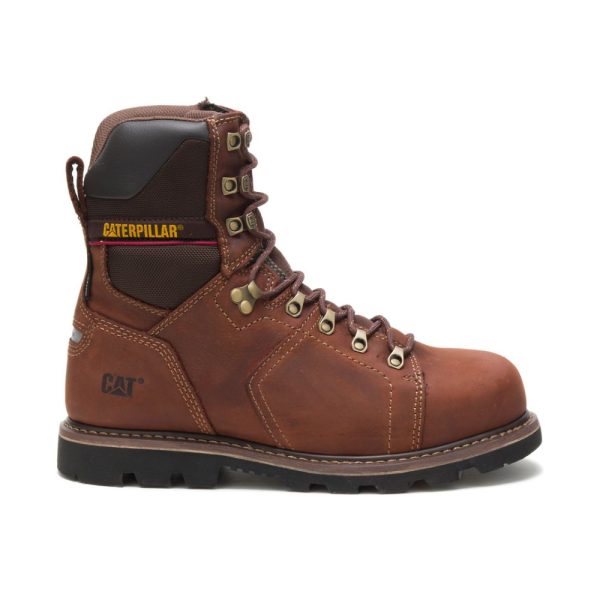Coffee Mens Caterpillar Alaska 2.0 8″ Waterproof Thinsulate™ Steel Toe Boots