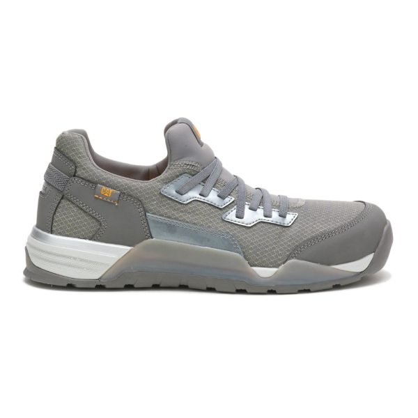 Grey Mens Caterpillar Sprint Textile Alloy Toe Shoes