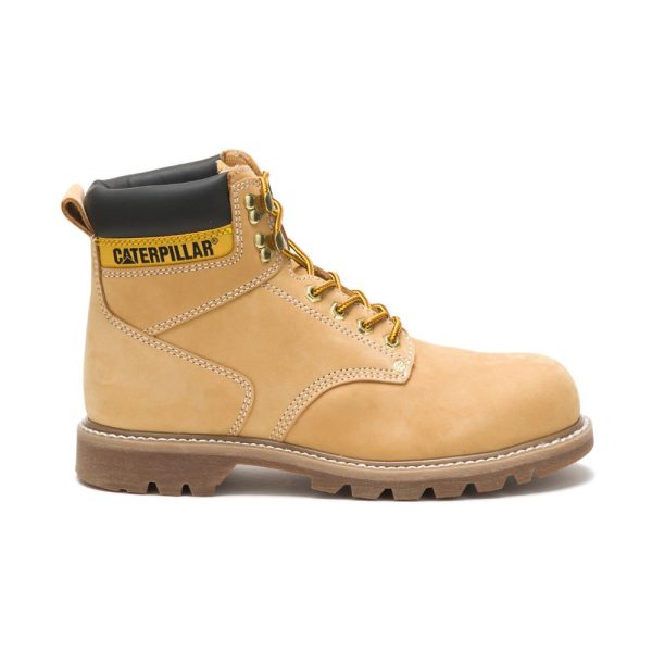 Brown Mens Caterpillar Second Shift Steel Toe Boots