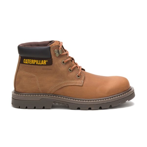 Brown Caterpillar Outbase Waterproof Mens Boots
