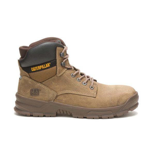 Brown Mens Caterpillar Mobilize Alloy Toe Boots