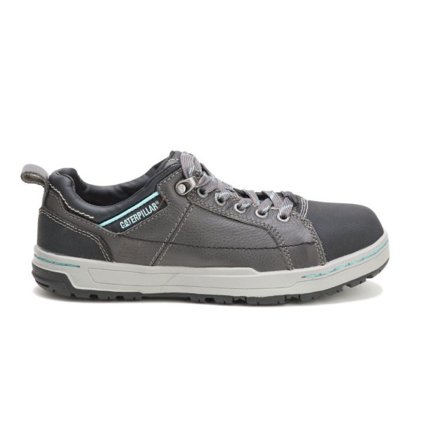Grey Caterpillar Brode Steel Toe Womens Shoes